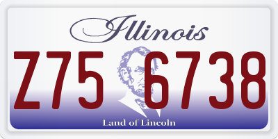IL license plate Z756738