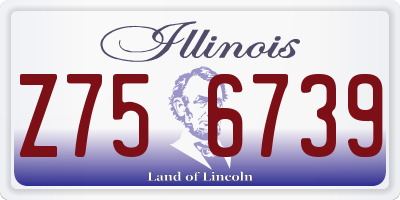 IL license plate Z756739