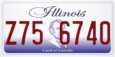 IL license plate Z756740