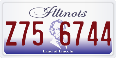 IL license plate Z756744