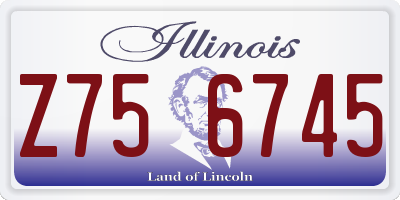 IL license plate Z756745