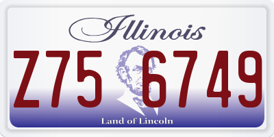 IL license plate Z756749