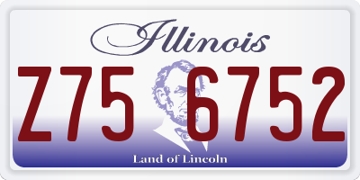 IL license plate Z756752
