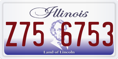 IL license plate Z756753