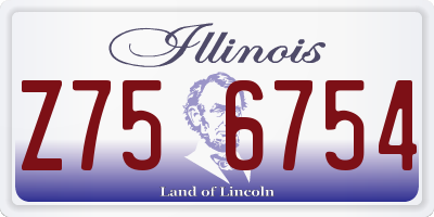 IL license plate Z756754