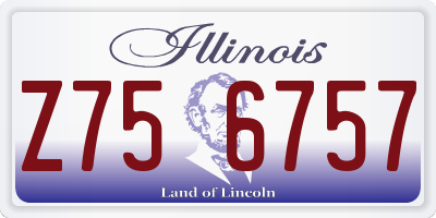 IL license plate Z756757