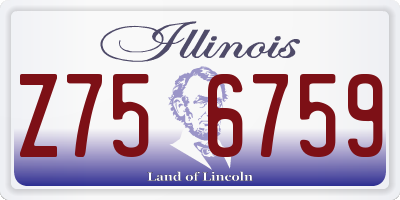 IL license plate Z756759