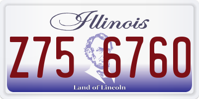 IL license plate Z756760