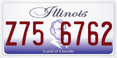 IL license plate Z756762