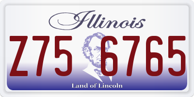 IL license plate Z756765