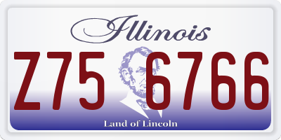 IL license plate Z756766