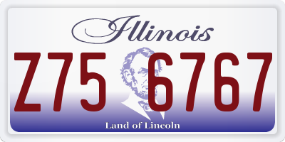 IL license plate Z756767