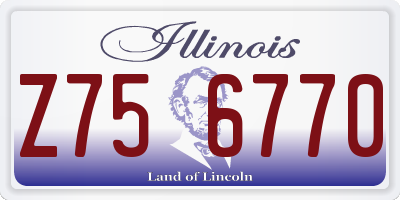 IL license plate Z756770