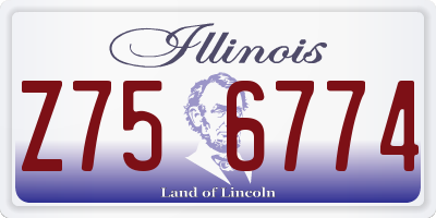 IL license plate Z756774