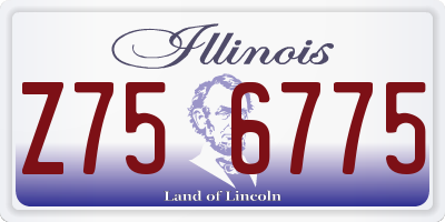 IL license plate Z756775