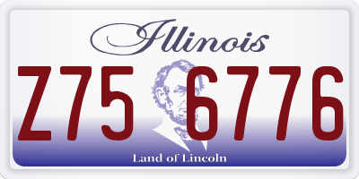 IL license plate Z756776