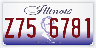 IL license plate Z756781