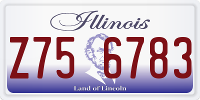 IL license plate Z756783