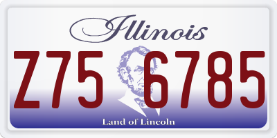 IL license plate Z756785