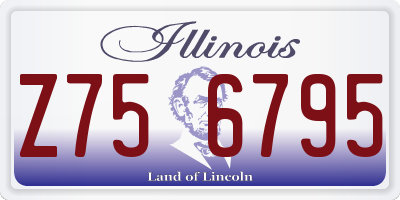 IL license plate Z756795