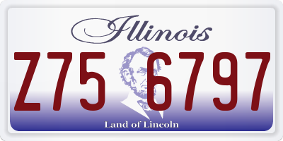IL license plate Z756797