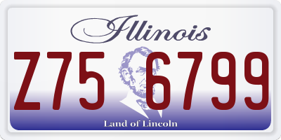 IL license plate Z756799
