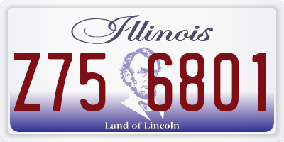 IL license plate Z756801
