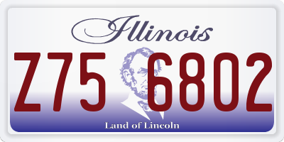 IL license plate Z756802
