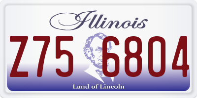 IL license plate Z756804