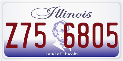 IL license plate Z756805