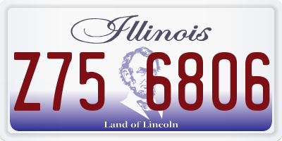 IL license plate Z756806