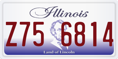 IL license plate Z756814