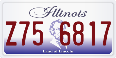 IL license plate Z756817