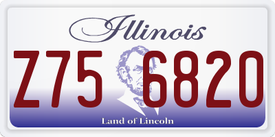 IL license plate Z756820