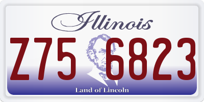 IL license plate Z756823