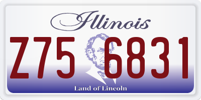 IL license plate Z756831