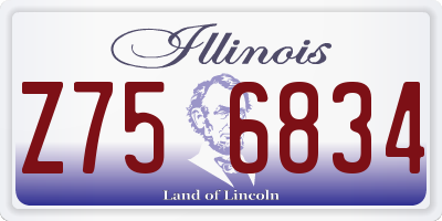 IL license plate Z756834