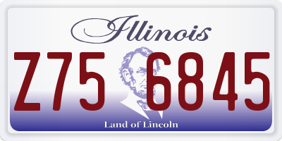 IL license plate Z756845