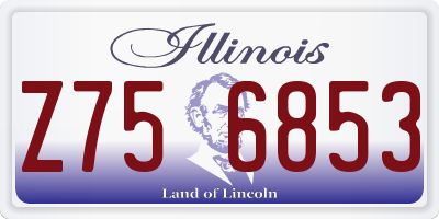 IL license plate Z756853