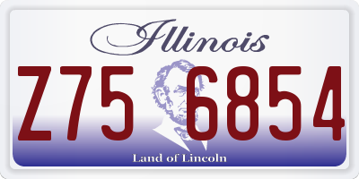 IL license plate Z756854
