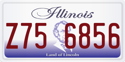 IL license plate Z756856