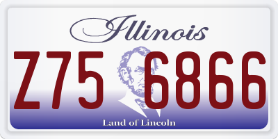 IL license plate Z756866