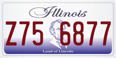 IL license plate Z756877