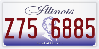 IL license plate Z756885