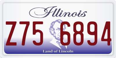 IL license plate Z756894
