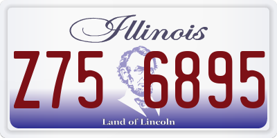 IL license plate Z756895