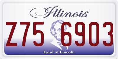 IL license plate Z756903
