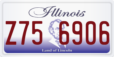 IL license plate Z756906