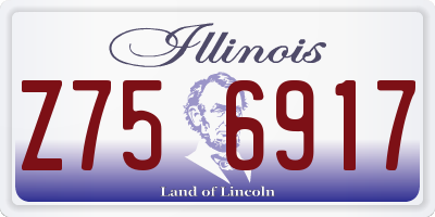 IL license plate Z756917
