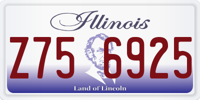IL license plate Z756925